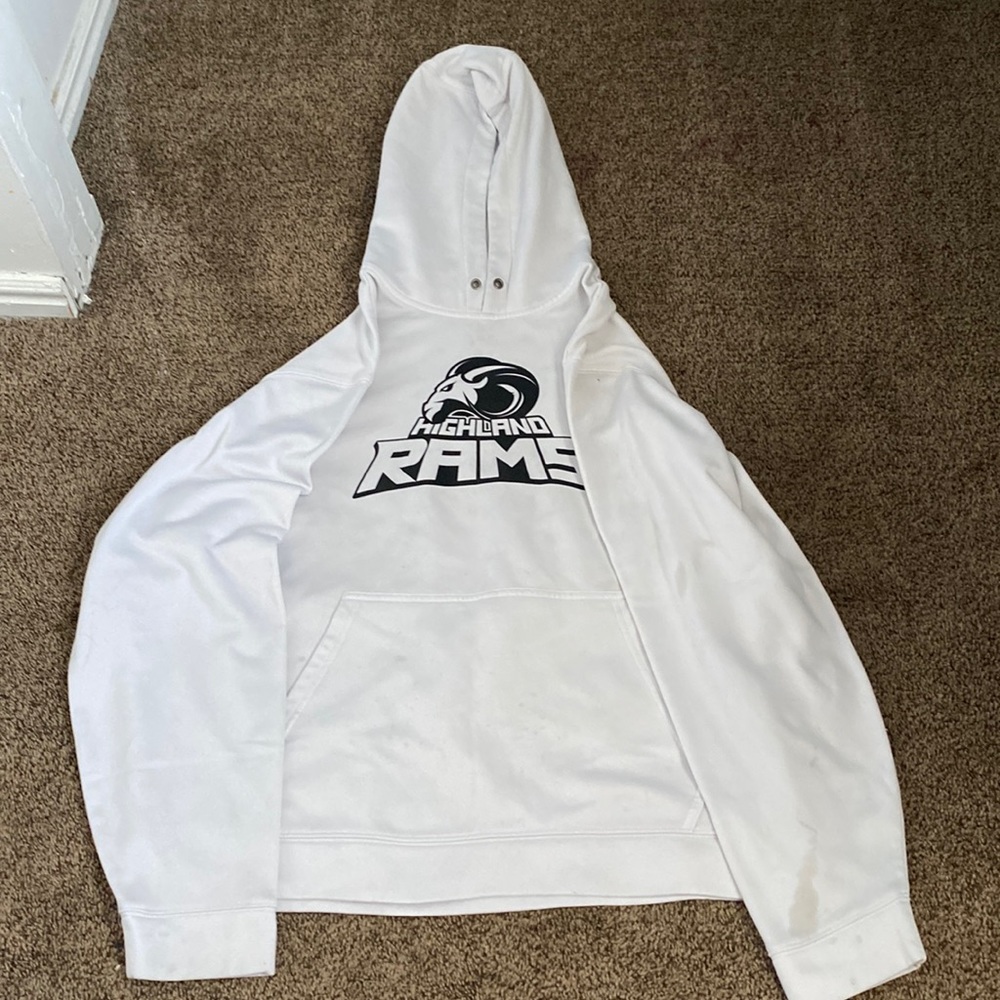 Highland Rams White oversized hoodie